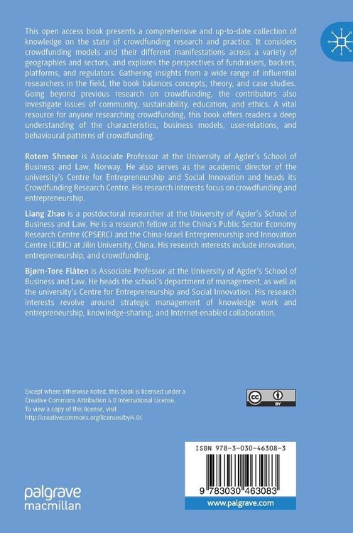 Produktbild: Advances in Crowdfunding