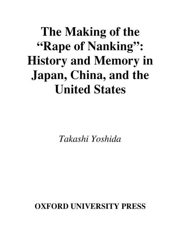 Produktbild: The Making of the "Rape of Nanking"