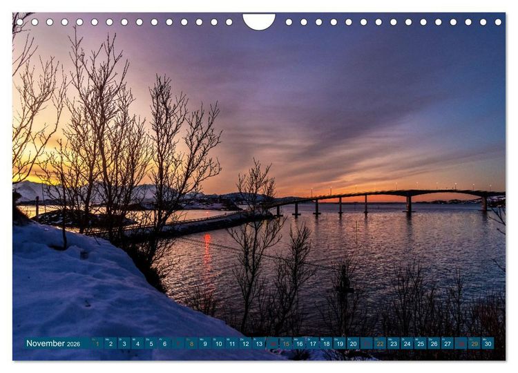 Produktbild: Von Troms&ouml; nach Sommaroy - Winter in Norwegen (Wandkalender 2026 DIN A4 quer), CALVENDO Monatskalender