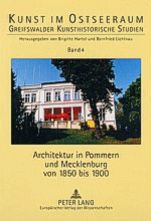 Produktbild: Architektur in Pommern und Mecklenburg von 1850 bis 1900