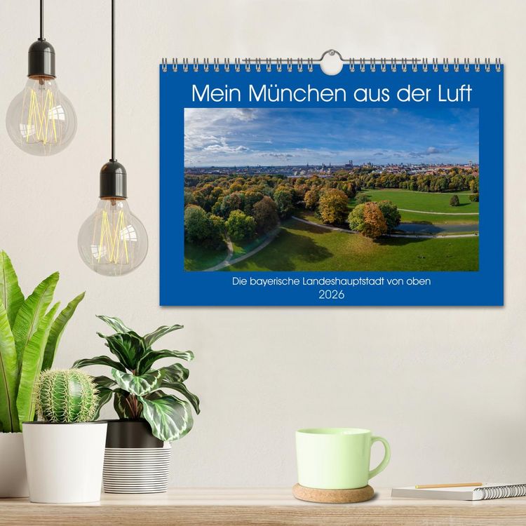 Produktbild: Mein M&uuml;nchen aus der Luft (Wandkalender 2026 DIN A4 quer), CALVENDO Monatskalender