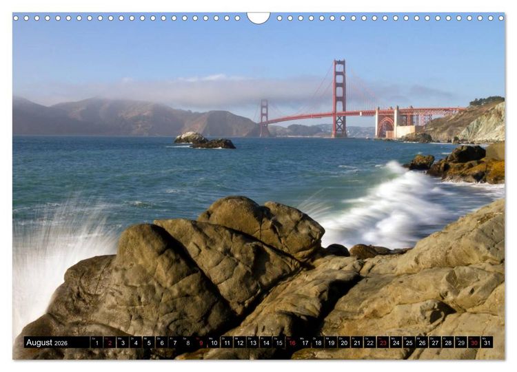 Produktbild: San Francisco - Traumstadt in Kalifornien (Wandkalender 2026 DIN A3 quer), CALVENDO Monatskalender