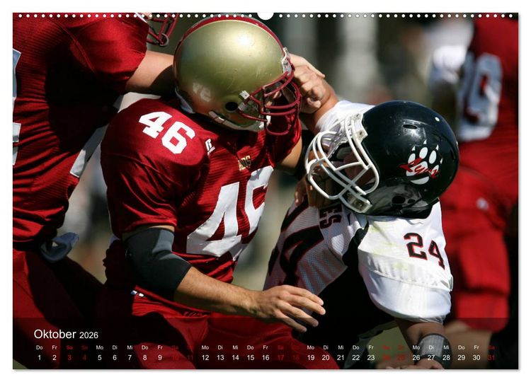 Produktbild: American Football - Touchdown (Wandkalender 2026 DIN A2 quer), CALVENDO Monatskalender