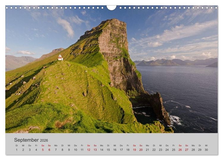 Produktbild: F&auml;r&ouml;er Inseln 2026 (Wandkalender 2026 DIN A3 quer), CALVENDO Monatskalender
