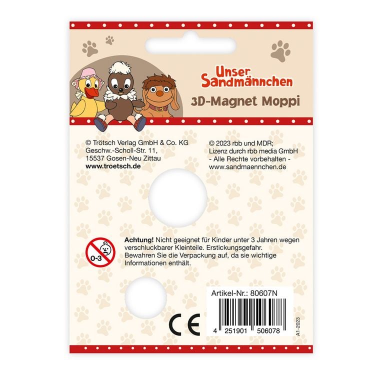 Produktbild: Trötsch Unser Sandmännchen Magnet Moppi