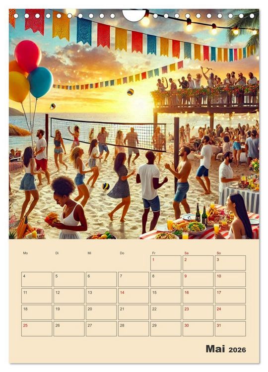 Produktbild: Fiktive Momente am Meer (Wandkalender 2026 DIN A4 hoch), CALVENDO Monatskalender