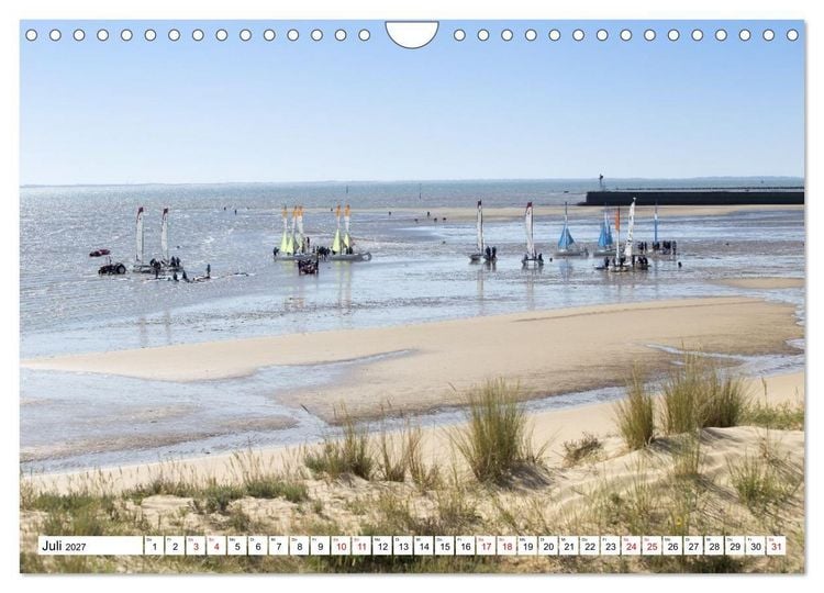 Produktbild: Momente einer Reise - Franz&ouml;sische Atlantikk&uuml;ste (Wandkalender 2027 DIN A4 quer), CALVENDO Monatskalender