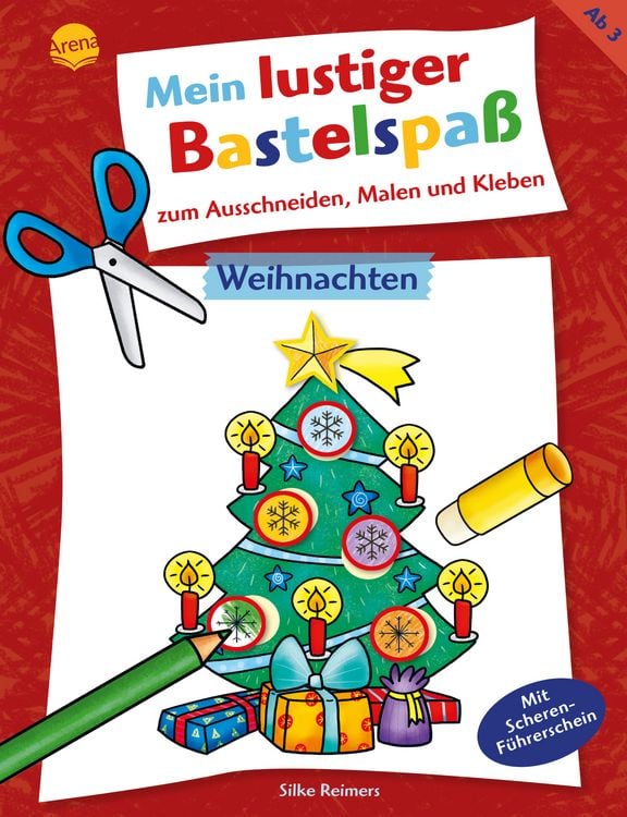 Produktbild: Mein lustiger Bastelspa&szlig; zum Ausschneiden, Malen und Kleben. Weihnachten