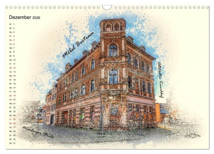 Produktbild: Bernburg meine Stadt (Wandkalender 2026 DIN A3 quer), CALVENDO Monatskalender