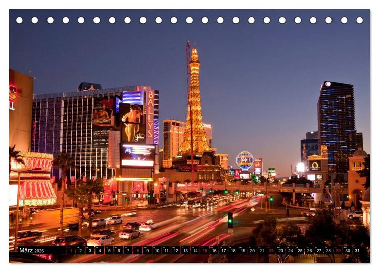 Produktbild: Las Vegas (Tischkalender 2026 DIN A5 quer), CALVENDO Monatskalender