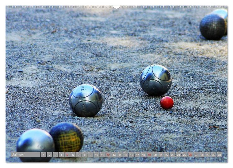Produktbild: Boule. Konzentration - Sport - Entspannung (Wandkalender 2026 DIN A2 quer), CALVENDO Monatskalender