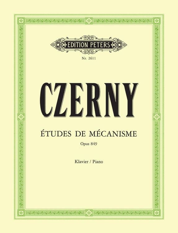 Produktbild: Études de Mécanisme op. 849