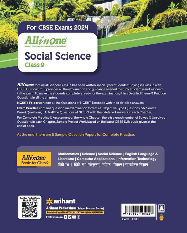 Produktbild: All In One Class 9th Social Science for CBSE Exam 2024
