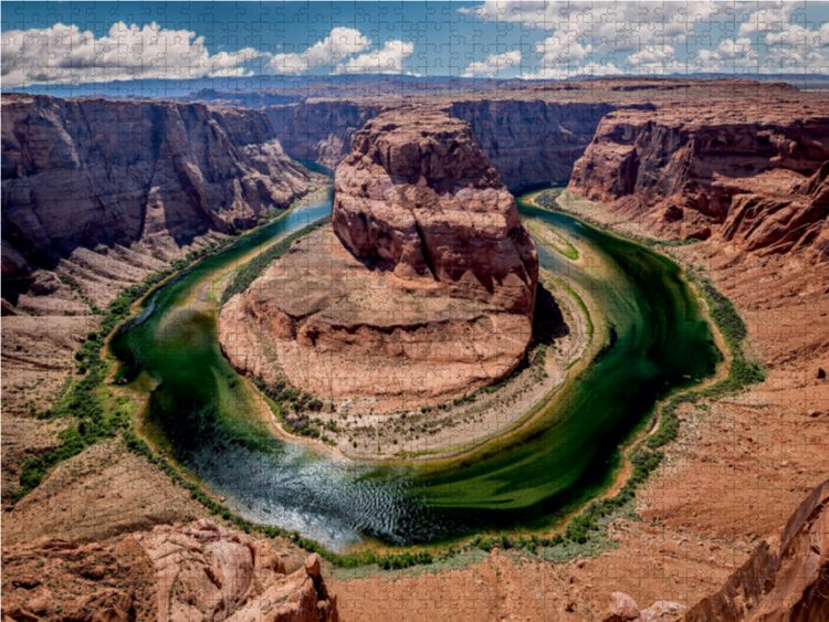 Produktbild: CALVENDO Puzzle Horseshoe Bend 1000 Teile Lege-Gr&ouml;&szlig;e 64 x 48 cm Foto-Puzzle Bild von Karl Genser