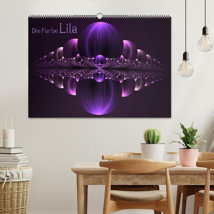 Produktbild: Die Farbe Lila (Wandkalender 2026 DIN A2 quer), CALVENDO Monatskalender