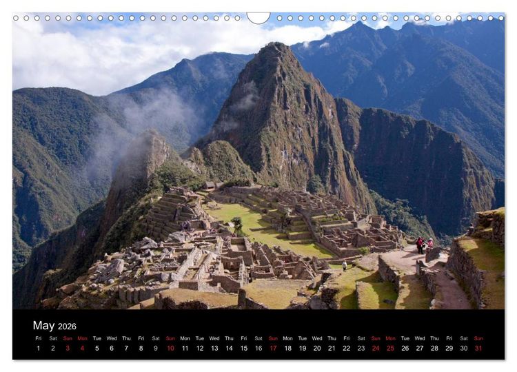 Produktbild: Peru - from the Andes to the Amazon / UK-Version (Wall Calendar 2026 DIN A3 landscape), CALVENDO 12 Month Wall Calendar