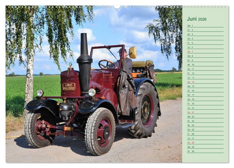 Produktbild: Oldtimer-Trecker on Tour (hochwertiger Premium Wandkalender 2026 DIN A2 quer), Kunstdruck in Hochglanz