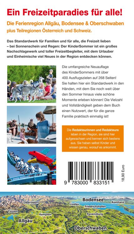 Produktbild: Kindersommer Reisef&uuml;hrer f&uuml;r Allg&auml;u Bodensee Oberschwaben