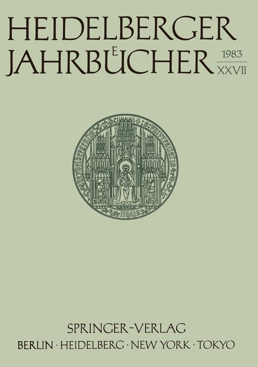 Produktbild: Heidelberger Jahrb&uuml;cher