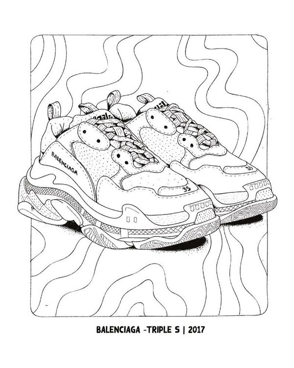 Sneaker Coloring Book