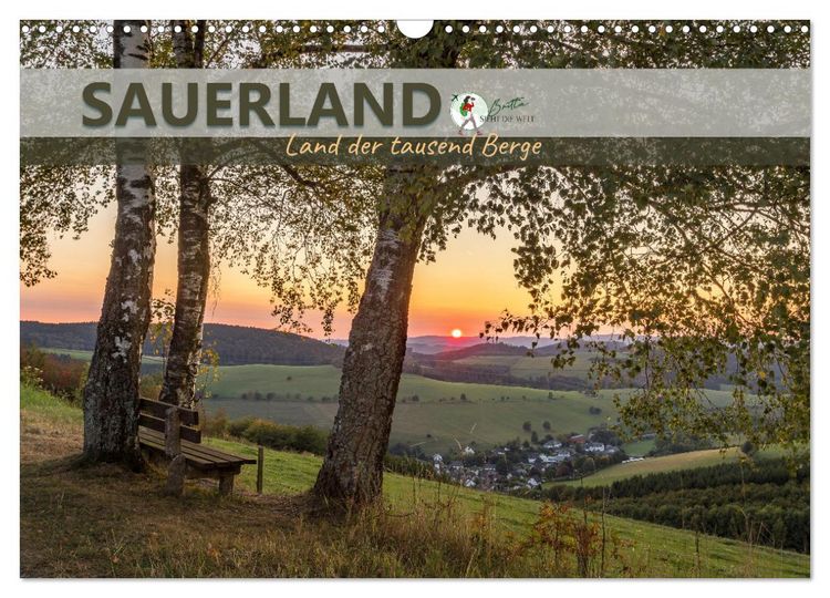 Produktbild: Sauerland - Land der tausend Berge (Wandkalender 2026 DIN A3 quer), CALVENDO Monatskalender