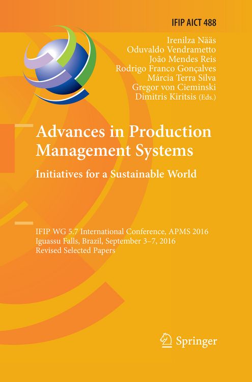Produktbild: Advances in Production Management Systems. Initiatives for a Sustainable World