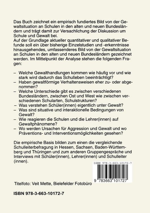 Produktbild: Gewalt an Schulen