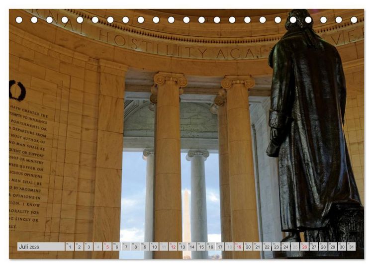 Produktbild: Washington D.C. (Tischkalender 2026 DIN A5 quer), CALVENDO Monatskalender