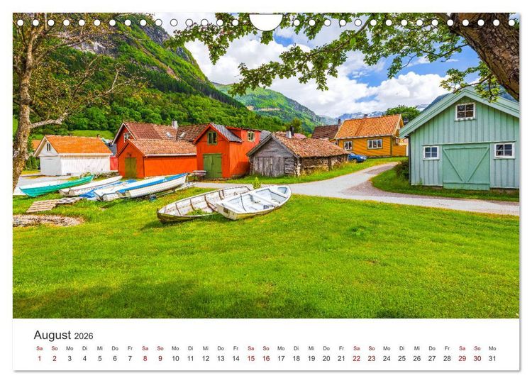 Produktbild: Norwegen - Landschaften und Fjorde im westlichen Norwegen (Wandkalender 2026 DIN A4 quer), CALVENDO Monatskalender