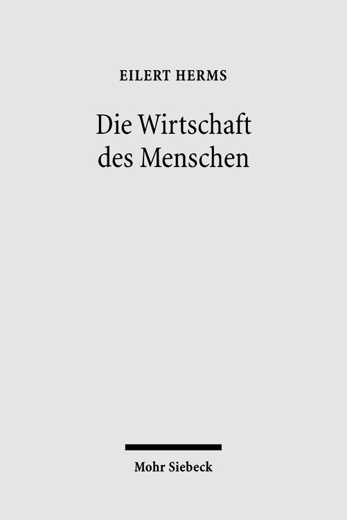 Produktbild: Die Wirtschaft des Menschen
