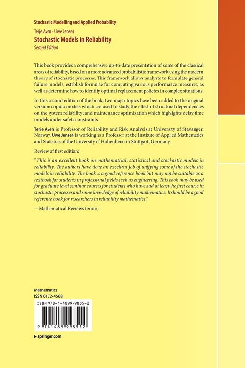 Produktbild: Stochastic Models in Reliability
