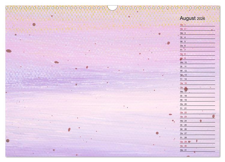Produktbild: Pastellbunter DIY-Bastelkalender (Wandkalender 2026 DIN A3 quer), CALVENDO Monatskalender