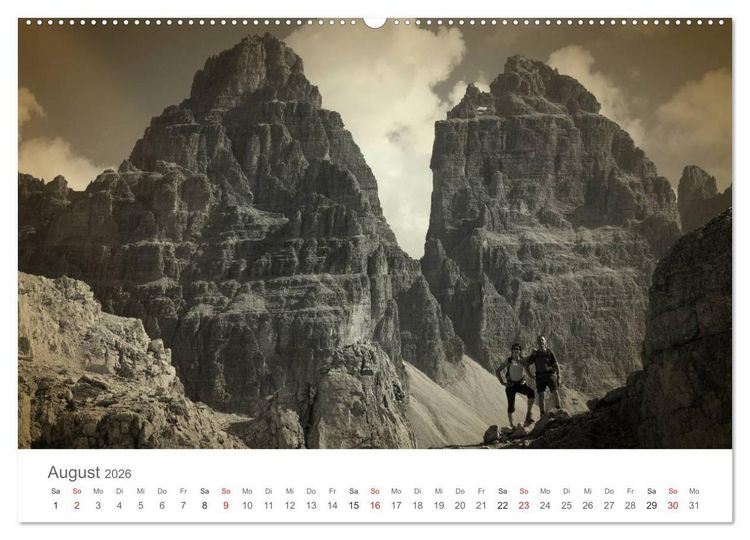 Produktbild: Drei Zinnen - S&uuml;dtirols Wahrzeichen (Wandkalender 2026 DIN A2 quer), CALVENDO Monatskalender