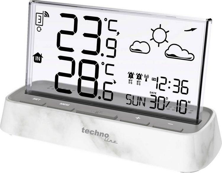 Produktbild: Techno Line WS6782 Funk-Thermometer Anzahl Sensoren max. 3St.