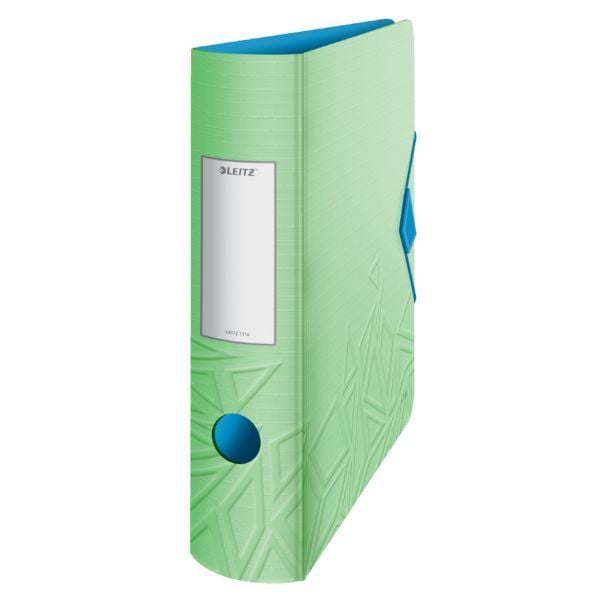 Produktbild: LEITZ Ordner Urban Chic gr&uuml;n DIN A4 R&uuml;ckenbreite 8,2 cm