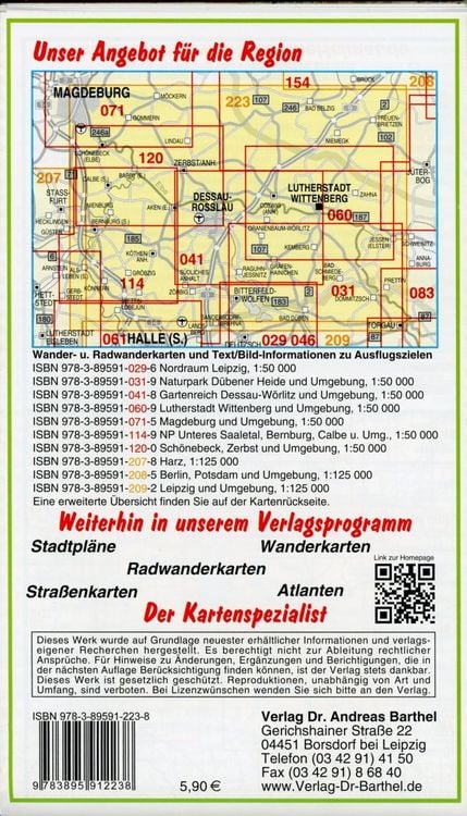 Produktbild: Gartenreich Dessau-Wörlitz/Wittenberg Ausflugskarte/LZ 2010