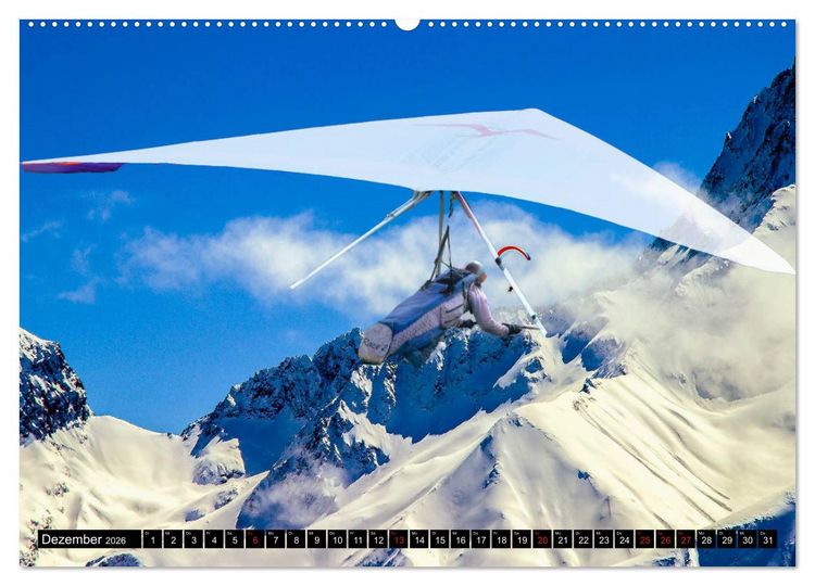 Produktbild: Drachenfliegen - Die Welt aus neuer Perspektive erleben (hochwertiger Premium Wandkalender 2026 DIN A2 quer), Kunstdruck in Hochglanz