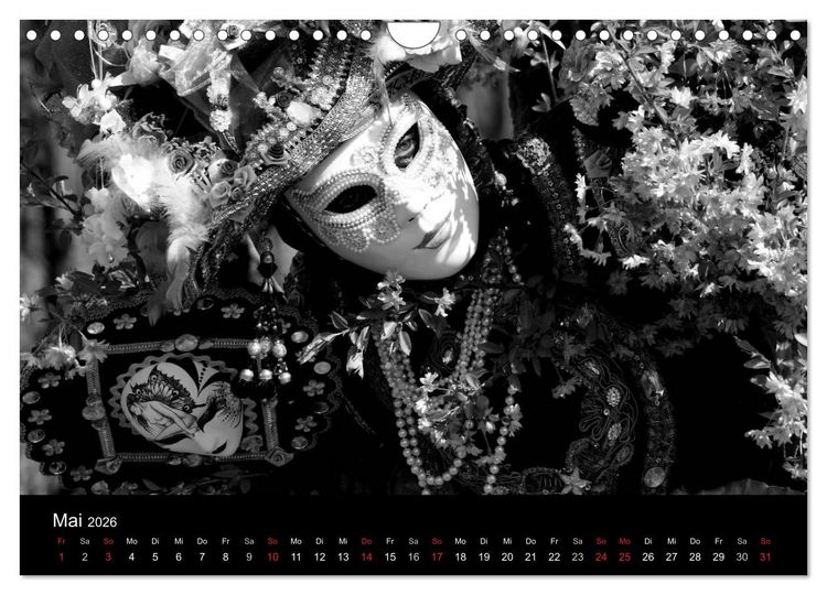Produktbild: BLACK 'N WHITE (Wandkalender 2026 DIN A4 quer), CALVENDO Monatskalender
