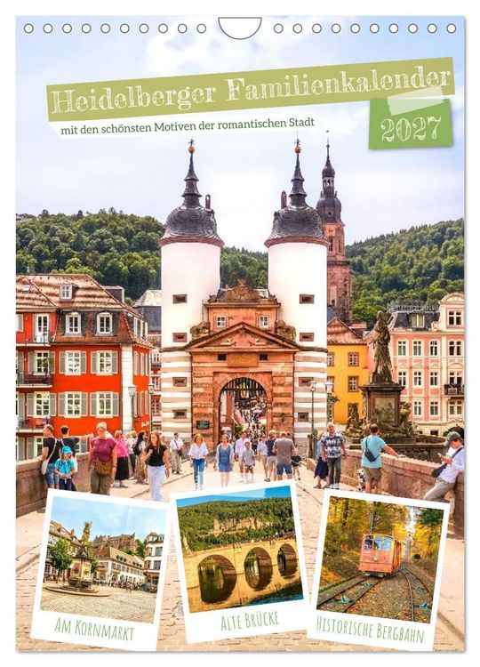 Produktbild: Heidelberger Familienkalender (Wandkalender 2027 DIN A4 hoch), CALVENDO Monatskalender