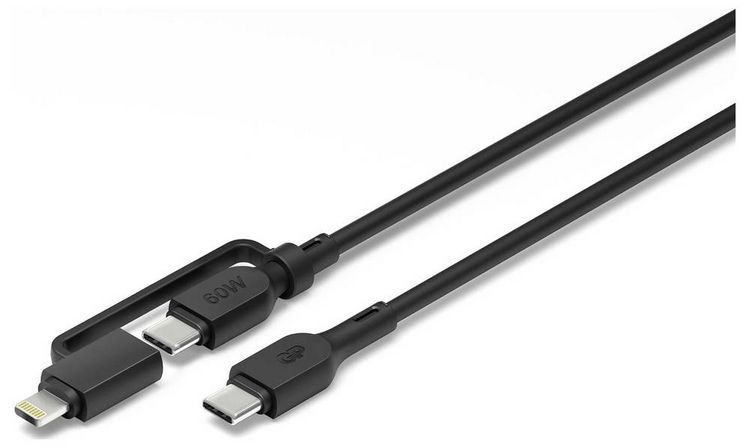 Produktbild: GP USB-Kabel USB-C&reg;, Apple Lightning Stecker 1.50m Schwarz GPCBCXBPBKUSB964