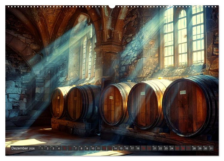 Produktbild: Wein begeistert (Wandkalender 2026 DIN A2 quer), CALVENDO Monatskalender