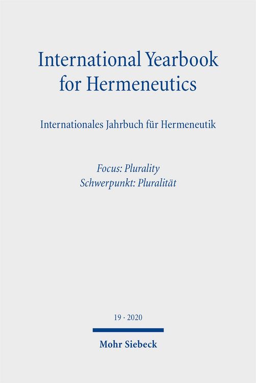 Produktbild: International Yearbook for Hermeneutics/Internationales Jahrbuch f&uuml;r Hermeneutik
