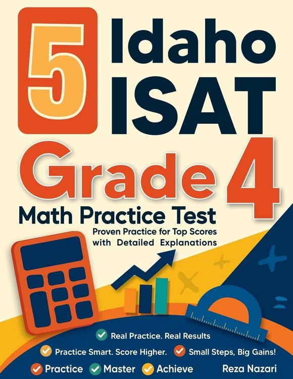 Produktbild: 5 Idaho ISAT Grade 4 Math Practice Tests
