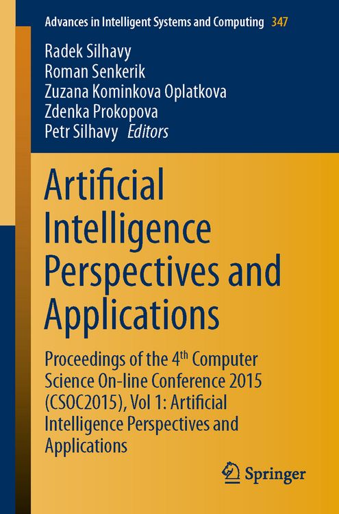 Produktbild: Artificial Intelligence Perspectives and Applications