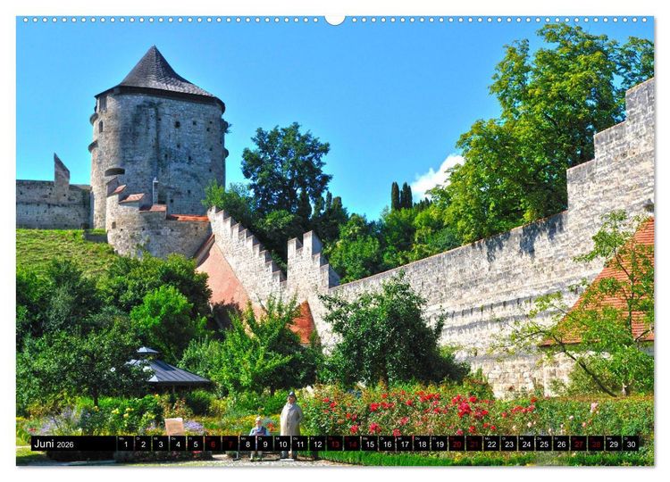 Produktbild: Burghausen - Mittelalter an der Salzach (hochwertiger Premium Wandkalender 2026 DIN A2 quer), Kunstdruck in Hochglanz