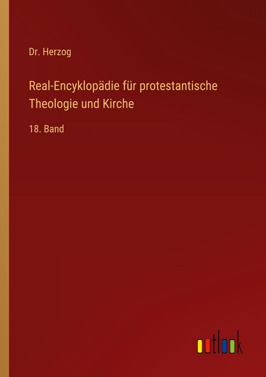 Produktbild: Real-Encyklop&auml;die f&uuml;r protestantische Theologie und Kirche