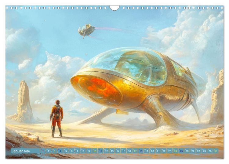 Produktbild: Science Fiction - Originelle Welten (Wandkalender 2026 DIN A3 quer), CALVENDO Monatskalender