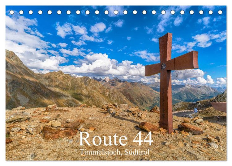 Produktbild: Route 44. Timmelsjoch, S&uuml;dtirol (Tischkalender 2026 DIN A5 quer), CALVENDO Monatskalender