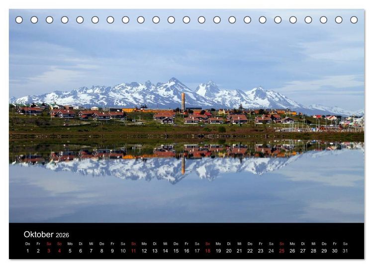 Produktbild: S&uuml;dpatagonien &ndash; das "Ende" der Welt (Tischkalender 2026 DIN A5 quer), CALVENDO Monatskalender