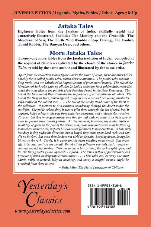 Produktbild: More Jataka Tales (Yesterday's Classics)